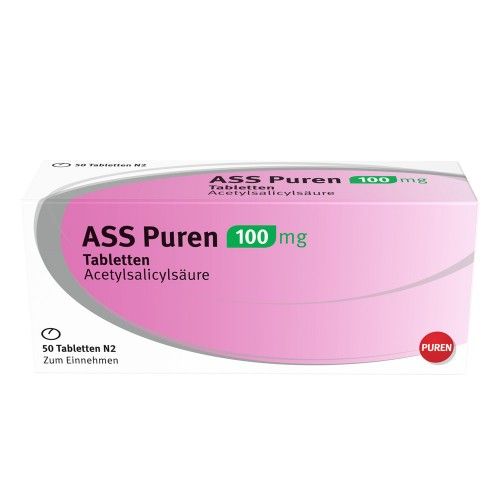 ASS Puren 100 mg Tabletten, 50 ST