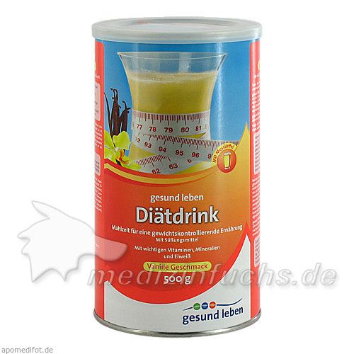 gesund leben Diätdrink Vanille, 500 G