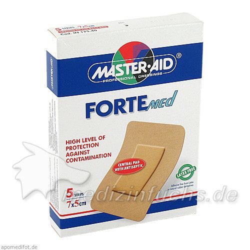 FORTE med. Wundverband 7x5cm Master Aid, 5 ST