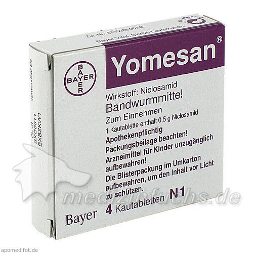 YOMESAN 500 mg Kautabletten, 4 ST