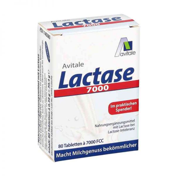 Lactase 7.000 Fcc Tabletten im Spender (80 stk)