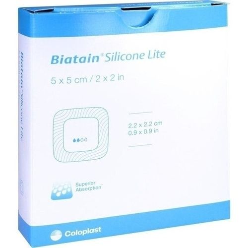 Biatain Silicone Lite Schaumverband 5x5cm, 5 ST