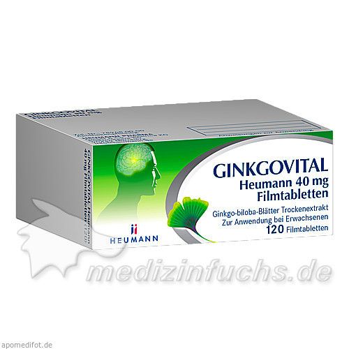 Ginkgovital Heumann 40 mg Filmtabletten, 120 ST