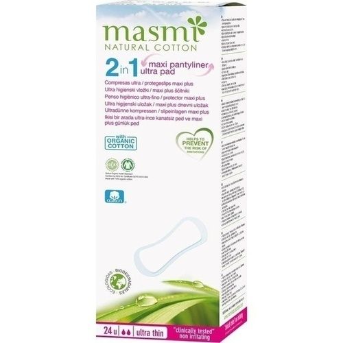 Bio Slipeinlagen Maxi extra lang 100% Bio BW MASMI, 24 ST