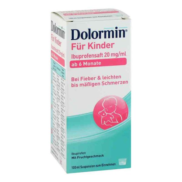 Dolormin für Kinder Ibuprofensaft 20 mg/ml Suspension (100 ml)