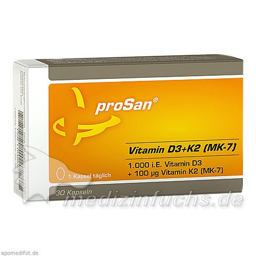 proSan Vitamin D3+K2 (MK-7), 30 ST