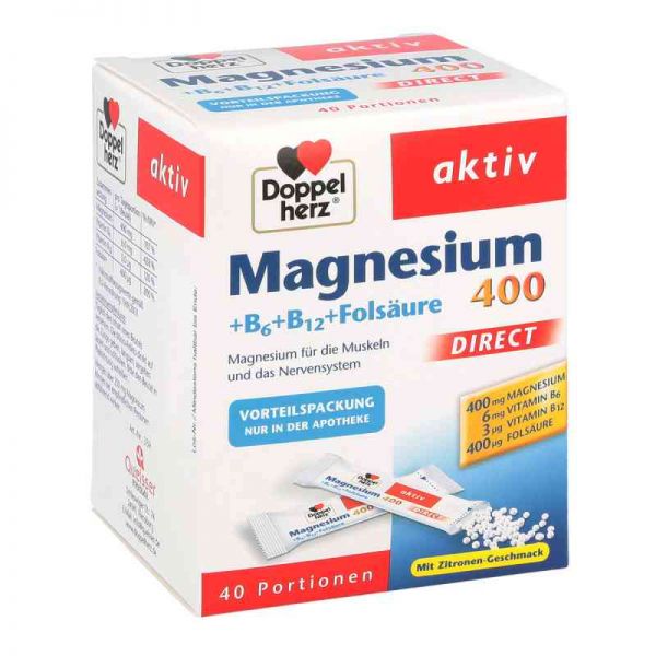 Doppelherz Magnesium+b Vitamine Direct Pellets (40 stk)