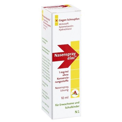 Nasenspray elac 1 mg/ml ohne Konservierungsstoffe, 10 ML