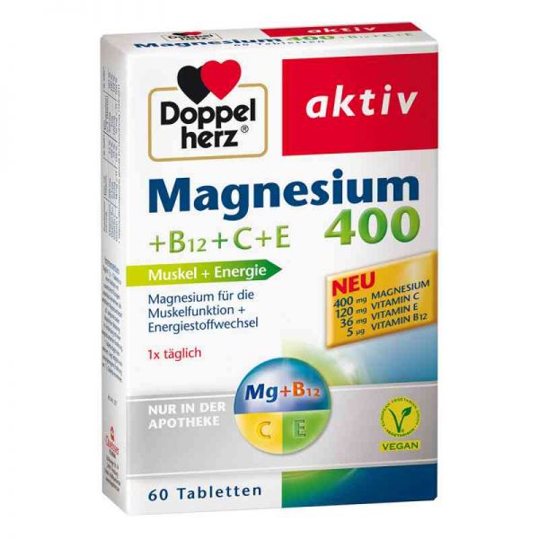 Doppelherz Magnesium 400+b12+c+e Tabletten (60 stk)