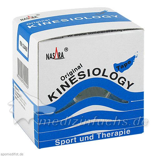 Nasara Kinesiotape 5cmx5m blau, 1 ST