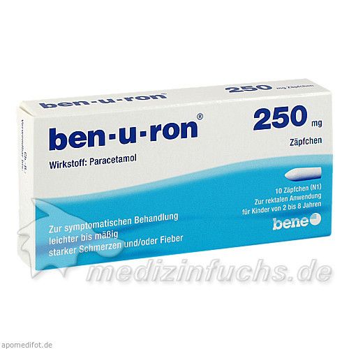 ben-u-ron 250mg Zäpfchen, 10 ST