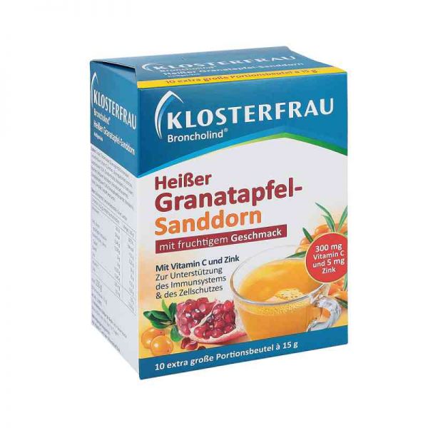 Klosterfrau Broncholind Heisser Granatapfel-sandd. (10X15 g)