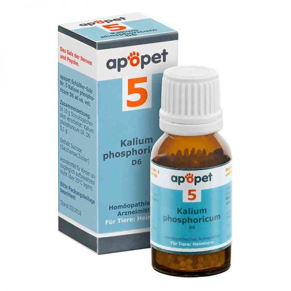 Apopet Schüssler-salz Nummer 5 Kalium phosphoricum D 6 veterin (12 g)