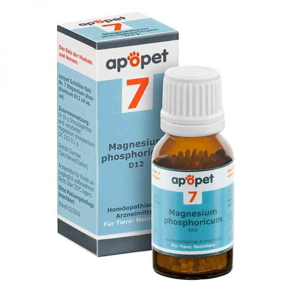 Apopet Schüssler-salz Nummer 7 Magnesium phosphoricum D 12 vet (12 g)