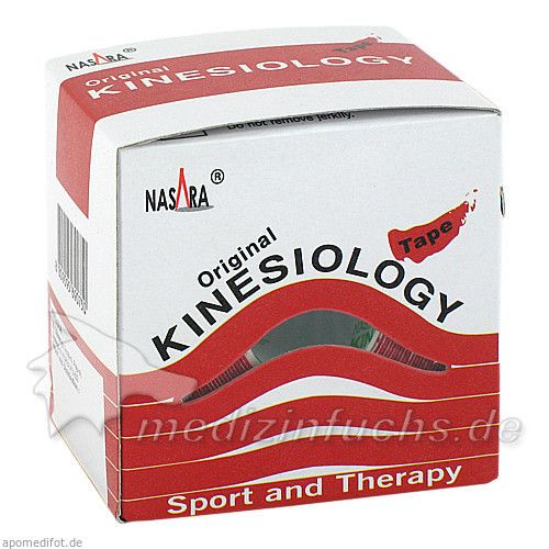 Nasara Kinesiotape 5cmx5m rot, 1 ST