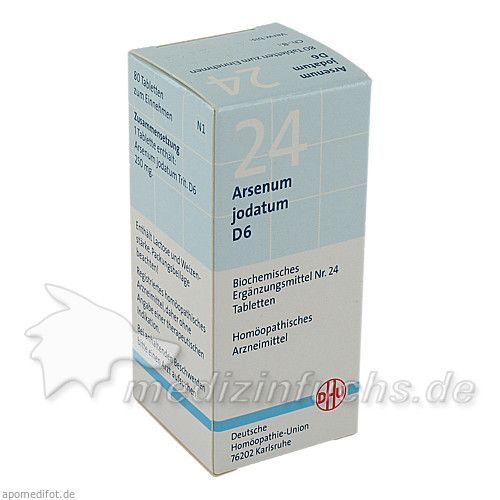 BIOCHEMIE DHU 24 ARSENUM JODATUM D 6, 80 ST