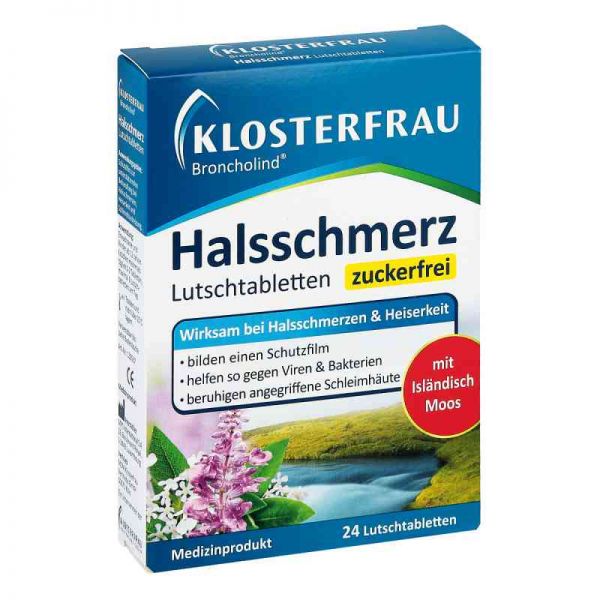 Klosterfrau Broncholind Halsschmerz Lutschtabletten zf. (24 stk)