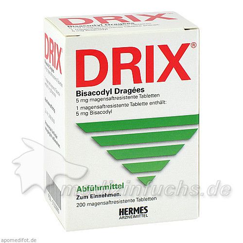 DRIX Bisacodyl Dragees, 200 ST