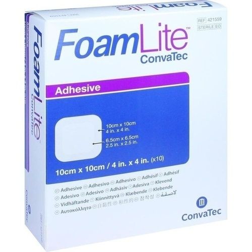 Foam Lite ConvaTec adhäsiv 10x10cm, 10 ST