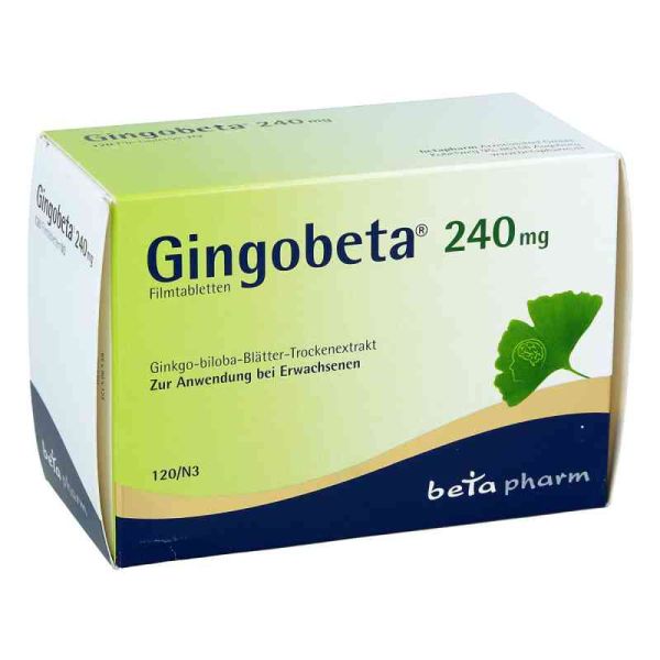 Gingobeta 240 mg Filmtabletten (120 stk)