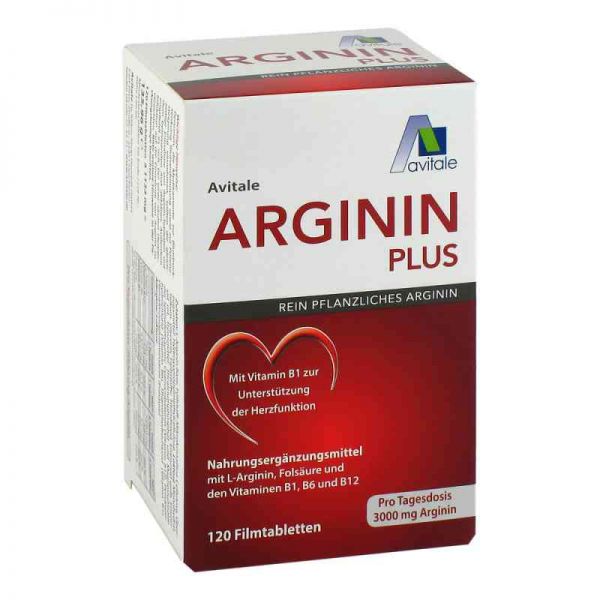 Arginin plus Vitamin B1+b6+b12+folsäure Filmtabletten (120 stk)