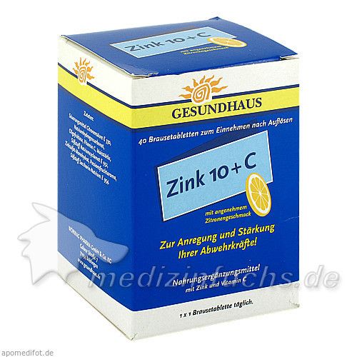 ZINK 10+C Brausetabletten, 40 ST