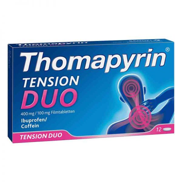 Thomapyrin Tension Duo 400 mg/100 mg Filmtabletten (12 stk)