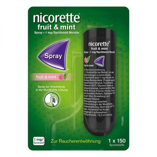 Nicorette Fruit & Mint Spray 1 mg/Sprühstoss (1 stk)