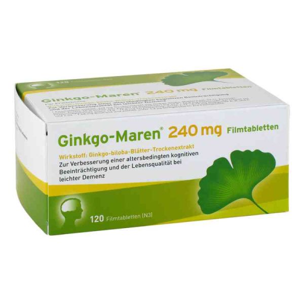 Ginkgo-maren 240 mg Filmtabletten (120 stk)