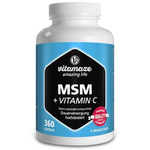 MSM hochdosiert + Vitamin C Vitamaze, 360 ST