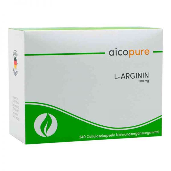 L-arginin 500 mg Kapseln (240 stk)