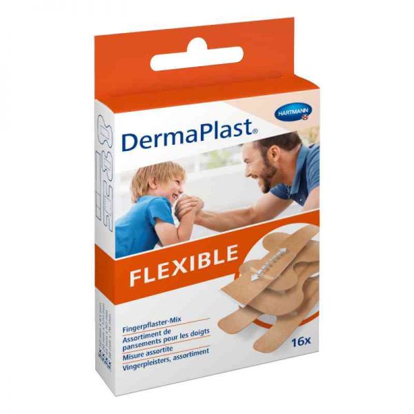 Dermaplast Flexible Fingerpflastermix 4 Grössen (16 stk)