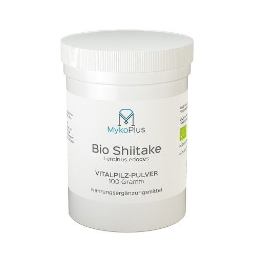 MykoPlus Bio Shiitake Vitalpilz-Pulver, 100 G