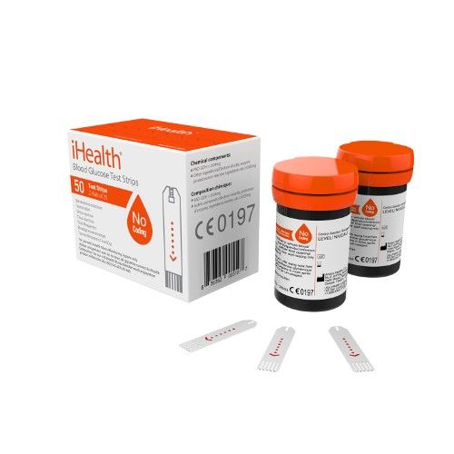 iHEALTH Blutzucker Teststreifen (2 x 25 Stück), 2X25 ST