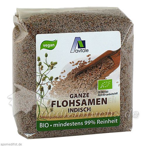 Flohsamen Indisch Ganz Bio, 300 G