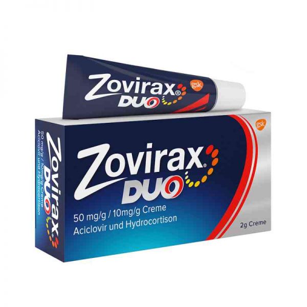 Zovirax Duo 50 mg/g / 10 mg/g Creme (2 g)