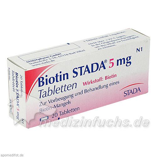 Biotin STADA 5mg Tabletten, 20 ST