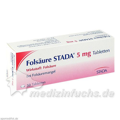 Folsäure STADA 5mg Tabletten, 50 ST