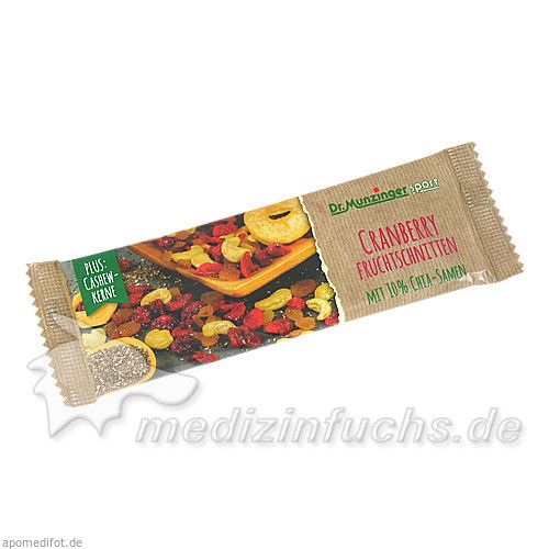 DR. MUNZINGER Cranberry-Fruchtschnitten, 50 G