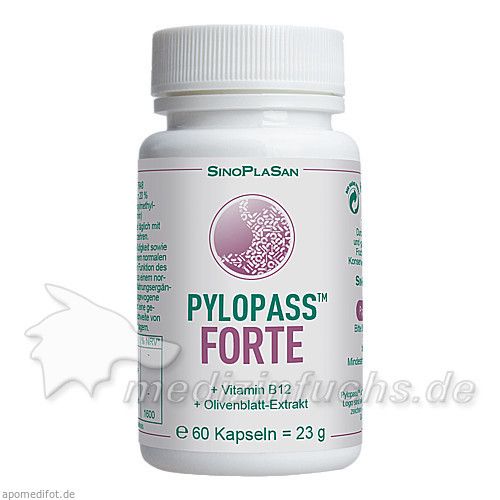 Pylopass FORTE 200 mg +Vit B12 +Olivenblattextrakt, 60 ST