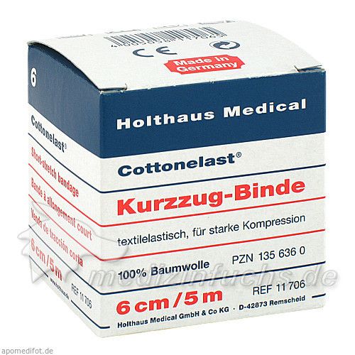 Kurzzugbinde Cottonelast 6cmx5m, 1 ST