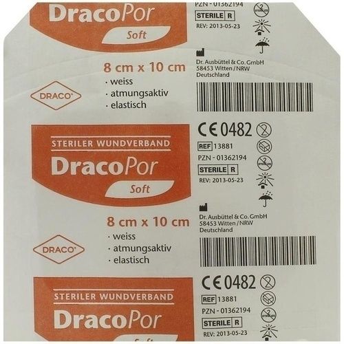 Dracopor Wundverband steril 10x8cm, 1 ST