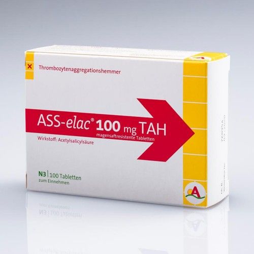 ASS-elac 100 mg TAH, 100 ST