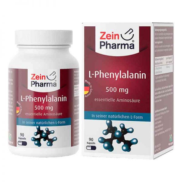 L-phenylalanin 500 mg veg.HPMC Kapsel (n) zein Pharma (90 stk)