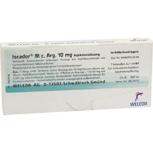 Iscador M c. Arg. 10mg, 7X1 ML