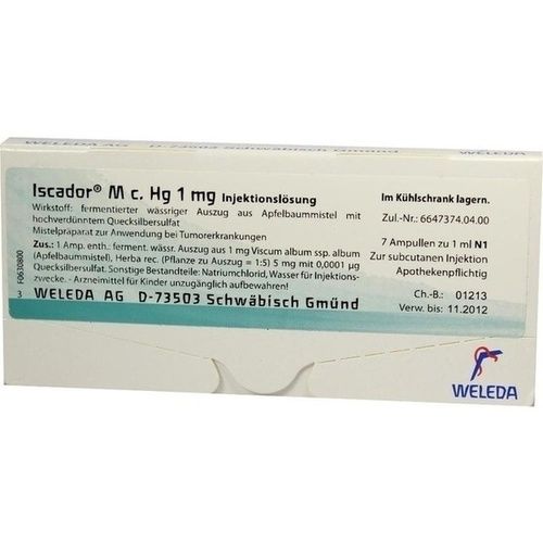 Iscador M c. Hg 1mg, 7X1 ML