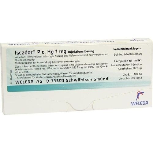 Iscador P c Hg 1mg, 7X1 ML