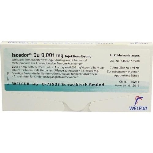 Iscador Qu 0.001mg, 7X1 ML