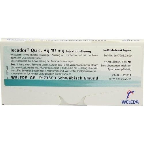 Iscador Qu c. Hg 10mg, 7X1 ML