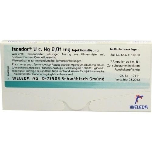 Iscador U c. Hg 0.01mg, 7X1 ML